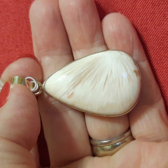 scolecite sterling silver pendant - Picture 5 of 5